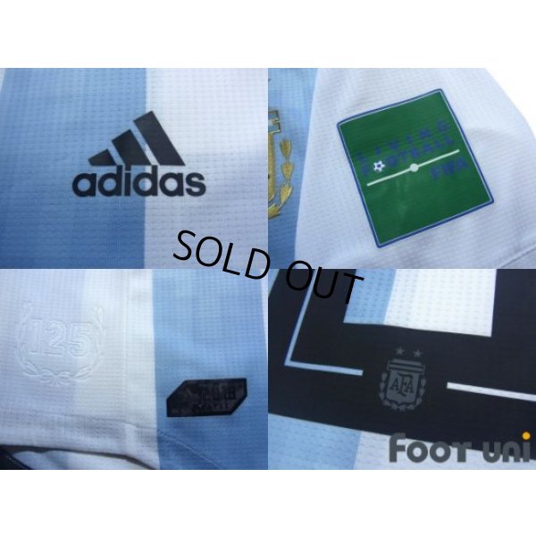 Photo6: Argentina 2018 Home Authentic Shirt #10 Messi FIFA World Cup Russia 2018 Patch/Badge w/tags