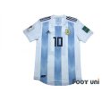 Photo1: Argentina 2018 Home Authentic Shirt #10 Messi FIFA World Cup Russia 2018 Patch/Badge w/tags (1)