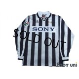 Juventus 1996-1997 Home Long Sleeve Shirt #10 Del Piero Lega Calcio Patch/Badge