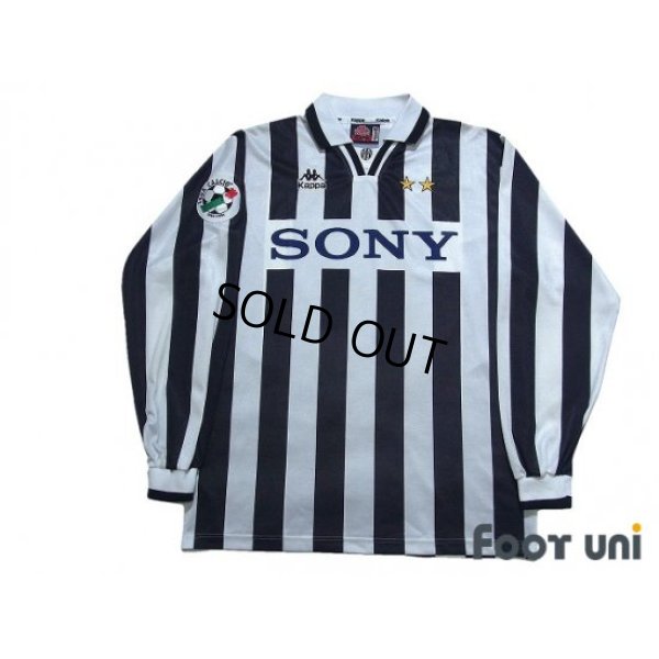 Photo1: Juventus 1996-1997 Home Long Sleeve Shirt #10 Del Piero Lega Calcio Patch/Badge
