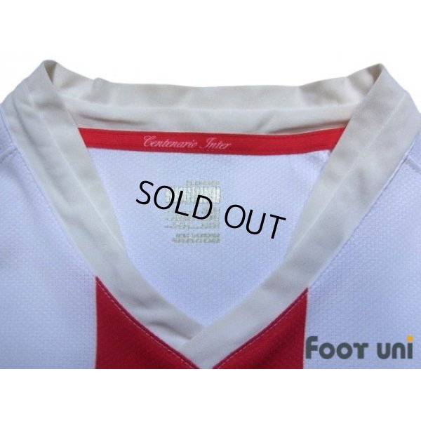 Photo5: Inter Milan 2007-2008 Away Centenario Shirt #7 Figo Lega Calcio Patch/Badge