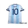 Photo2: Argentina 2019 Home Shirt #10 Messi Copa America Brazil 2019 Patch/Badge w/tags (2)