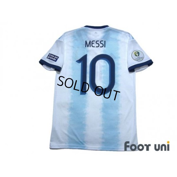 Photo2: Argentina 2019 Home Shirt #10 Messi Copa America Brazil 2019 Patch/Badge w/tags