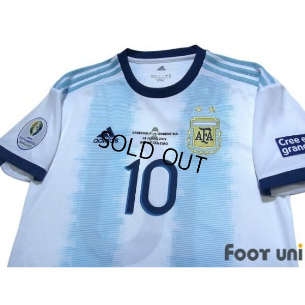 Photo3: Argentina 2019 Home Shirt #10 Messi Copa America Brazil 2019 Patch/Badge w/tags