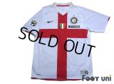 Inter Milan 2007-2008 Away Centenario Shirt #7 Figo Lega Calcio Patch/Badge