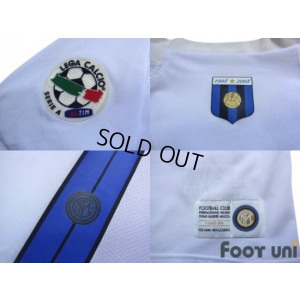 Photo7: Inter Milan 2007-2008 Away Centenario Shirt #7 Figo Lega Calcio Patch/Badge