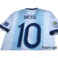 Photo4: Argentina 2019 Home Shirt #10 Messi Copa America Brazil 2019 Patch/Badge w/tags