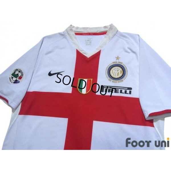 Photo3: Inter Milan 2007-2008 Away Centenario Shirt #7 Figo Lega Calcio Patch/Badge