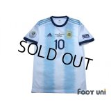 Argentina 2019 Home Shirt #10 Messi Copa America Brazil 2019 Patch/Badge w/tags