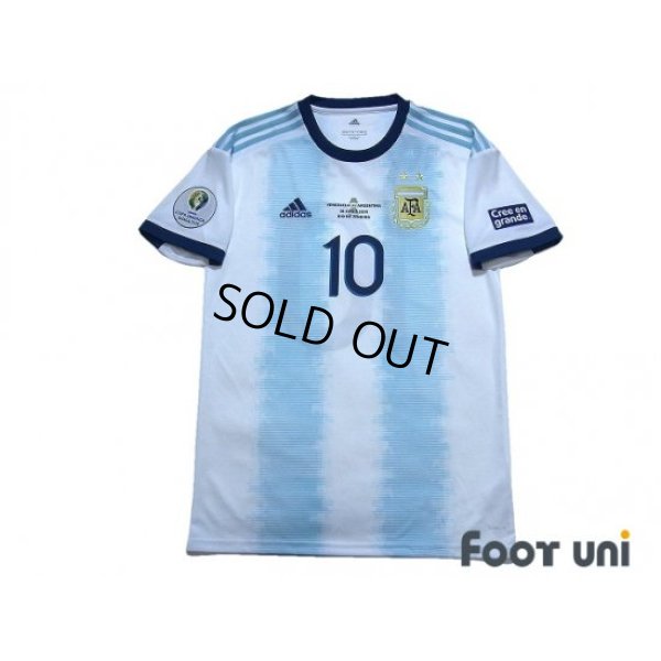 Photo1: Argentina 2019 Home Shirt #10 Messi Copa America Brazil 2019 Patch/Badge w/tags