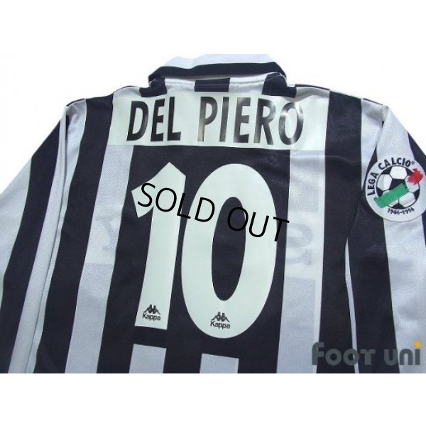 Photo4: Juventus 1996-1997 Home Long Sleeve Shirt #10 Del Piero Lega Calcio Patch/Badge