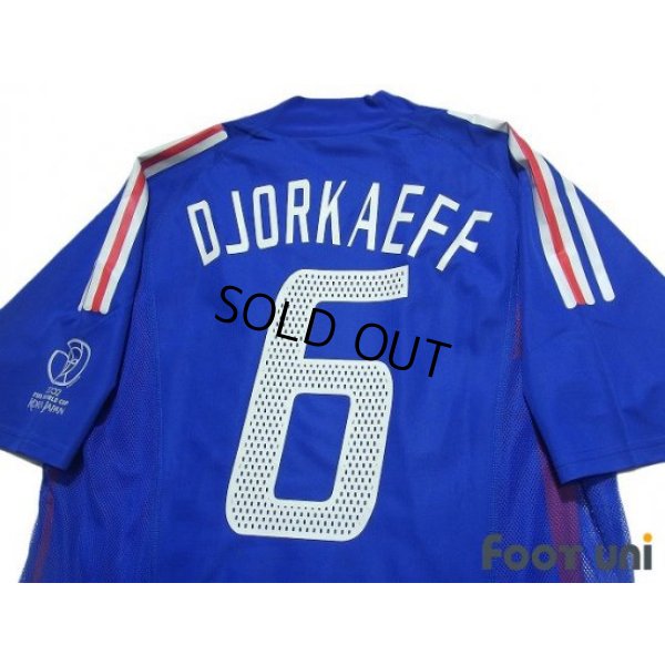 Photo4: France 2002 Home Authentic Shirt #6 Djorkaeff 2002 FIFA World Cup Korea Japan Patch/Badge w/tags