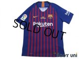 FC Barcelona 2018-2019 Home Authentic Shirt #8 Andres Iniesta Last match print La Liga Patch/Badge 