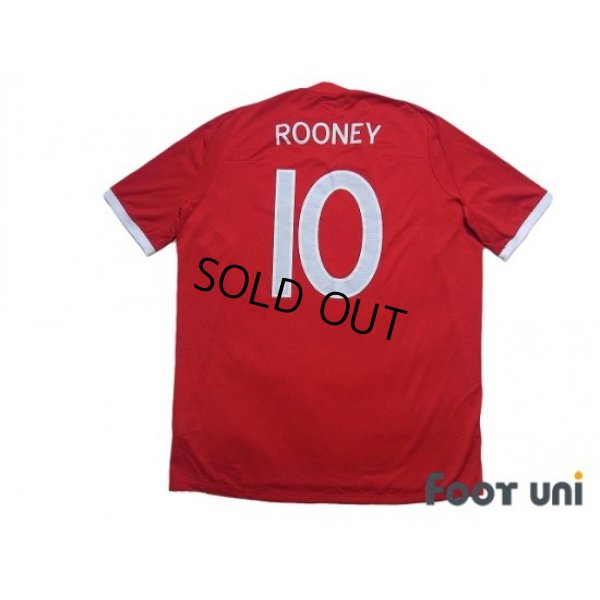 Photo2: England 2010 Away Shirt #10 Rooney with South Africa World Cup logo