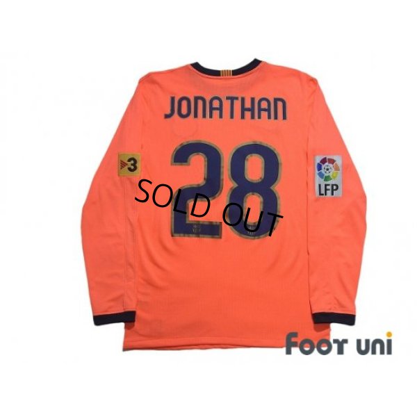 Photo2: FC Barcelona 2009-2010 Away Authentic Long Sleeve Shirt #28 Jonathan Dos Santos LFP Patch/Badge