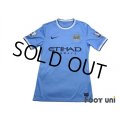 Manchester City 2013-2014 Home Authentic Shirt #21 David Silva BARCLAYS ASIA TROPHY HONG KONG 2013 Patch/Badge