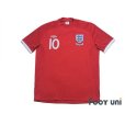 Photo1: England 2010 Away Shirt #10 Rooney with South Africa World Cup logo (1)