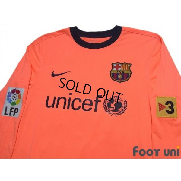 Photo3: FC Barcelona 2009-2010 Away Authentic Long Sleeve Shirt #28 Jonathan Dos Santos LFP Patch/Badge