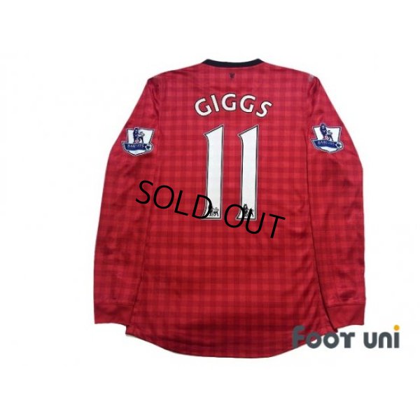 Photo2: Manchester United 2012-2013 Home Authentic Long Sleeve Shirt #11 Giggs w/tags