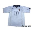 Photo1: Portugal 2004 Away Shirt #7 Luis Figo (1)