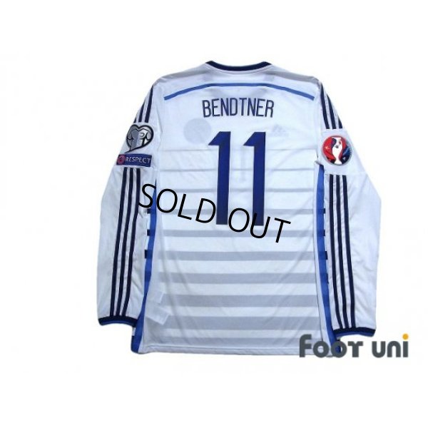 Photo2: Denmark 2014 Away Authentic Long Sleeve Shirt #11 Bendtner