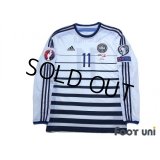 Denmark 2014 Away Authentic Long Sleeve Shirt #11 Bendtner
