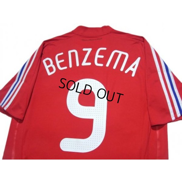 Photo4: France 2008 Away Shirt #9 Karim Benzema