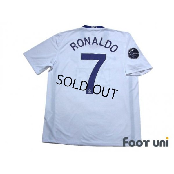 Photo2: Manchester United 2008-2009 Away Shirt #7 Ronaldo CL final embroidery