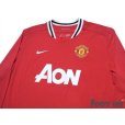 Photo3: Manchester United 2011-2012 Home Long Sleeve Shirt