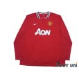 Photo1: Manchester United 2011-2012 Home Long Sleeve Shirt (1)