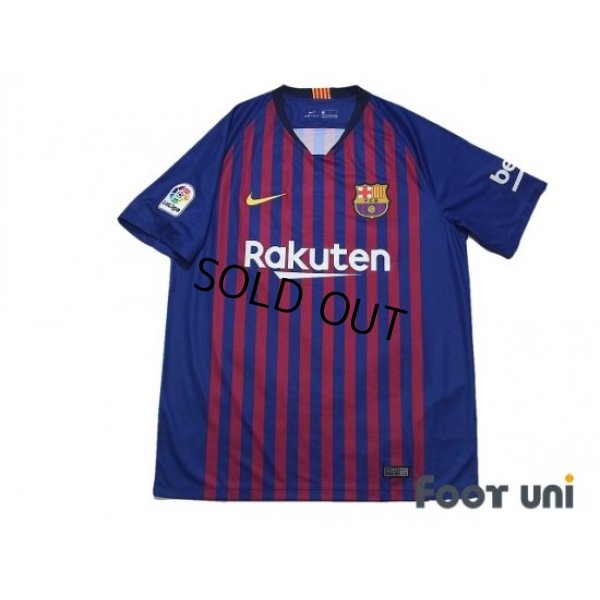 Photo1: FC Barcelona 2018-2019 Home Shirt #9 Luis Suarez La Liga Patch/Badge