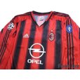 Photo3: AC Milan 2004-2005 Home Long Sleeve Shirt Champions League Patch/Badge