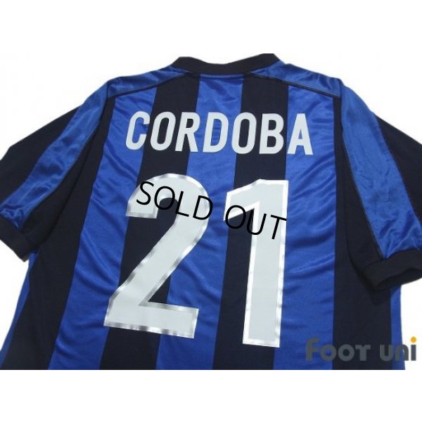 Photo4: Inter Milan 1999-2000 Home Shirt #21 Ivan Cordoba