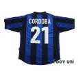 Photo2: Inter Milan 1999-2000 Home Shirt #21 Ivan Cordoba (2)