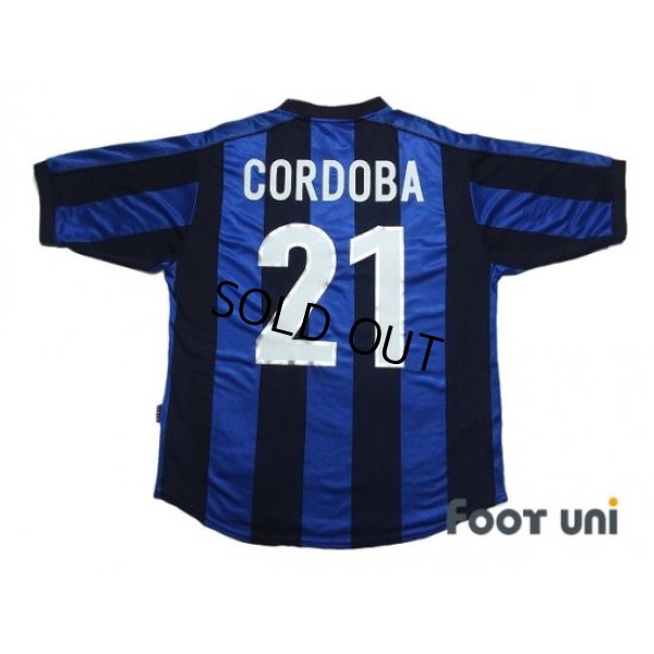 Photo2: Inter Milan 1999-2000 Home Shirt #21 Ivan Cordoba