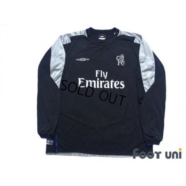 Photo1: Chelsea 2004-2005 Away Long Sleeve Shirt