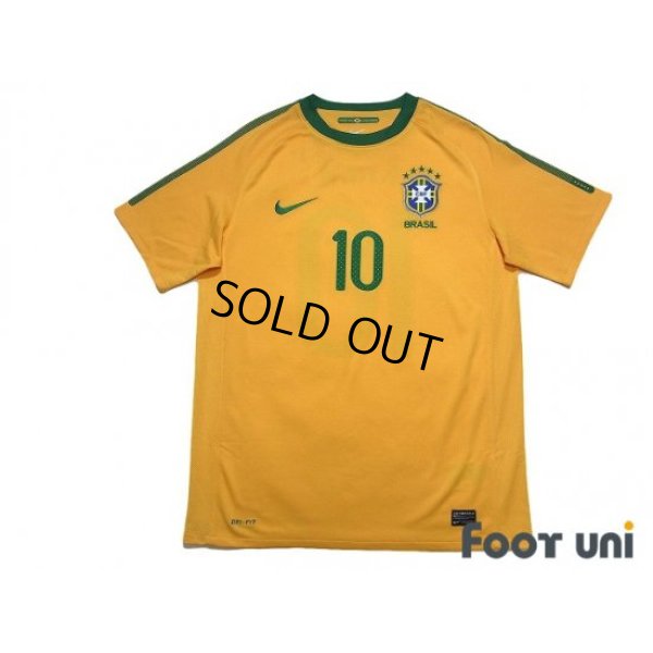 Photo1: Brazil 2010 Home Shirt #10 Kaka