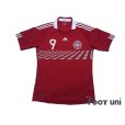 Photo1: Denmark 2010 Home Shirt #9 Tomasson (1)