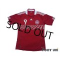 Denmark 2010 Home Shirt #9 Tomasson