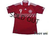 Denmark 2010 Home Shirt #9 Tomasson