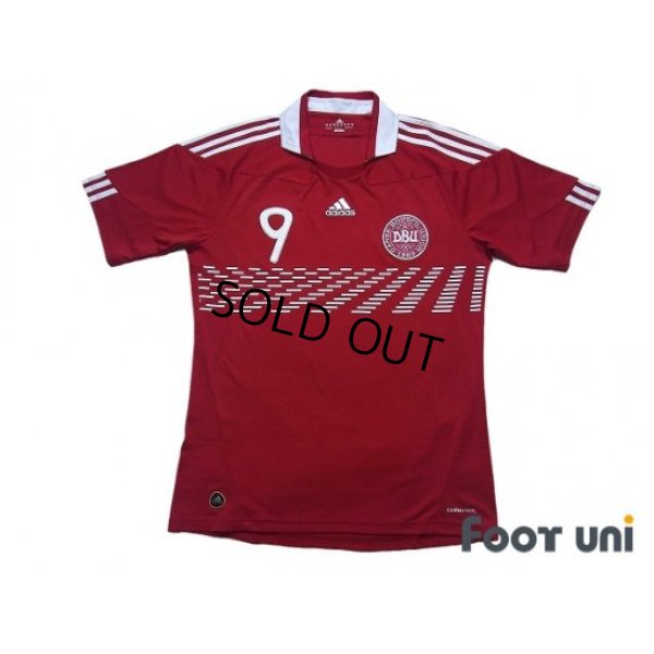 Photo1: Denmark 2010 Home Shirt #9 Tomasson