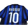 Photo4: Inter Milan 1998-1999 Home Shirt #10 Roberto Baggio