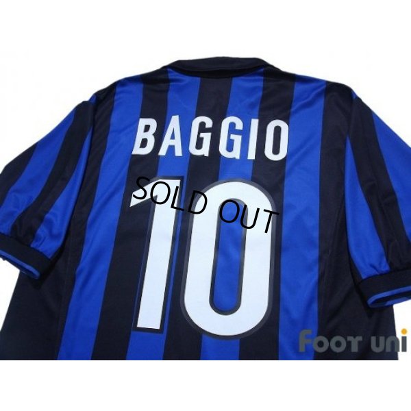 Photo4: Inter Milan 1998-1999 Home Shirt #10 Roberto Baggio