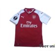 Photo1: Arsenal 2017-2018 Home Shirt #6 Koscielny  EL Patch/Badge w/tags (1)