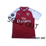 Arsenal 2017-2018 Home Shirt #6 Koscielny  EL Patch/Badge w/tags