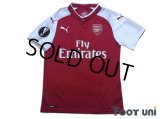 Arsenal 2017-2018 Home Shirt #6 Koscielny  EL Patch/Badge w/tags