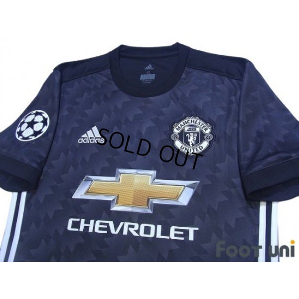 Photo3: Manchester United 2017-2018 Away Shirt #6 Pogba Champions League Patch/Badge w/tags