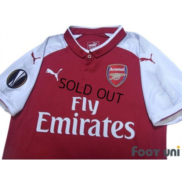 Photo3: Arsenal 2017-2018 Home Shirt #6 Koscielny  EL Patch/Badge w/tags