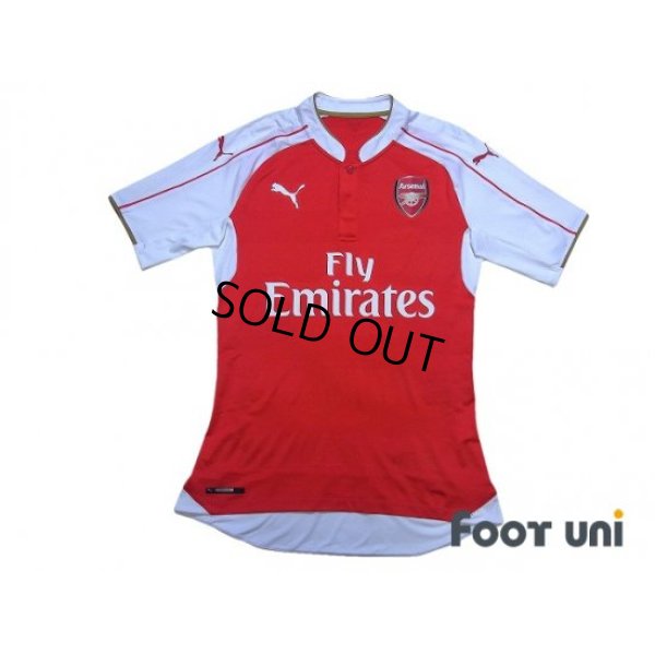 Photo1: Arsenal 2015-2016 Home Authentic Shirt #11 Özil