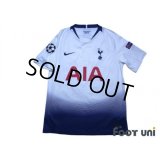 Tottenham Hotspur 2018-2019 Home Shirt #10 Harry Kane Champions League Patch/Badge